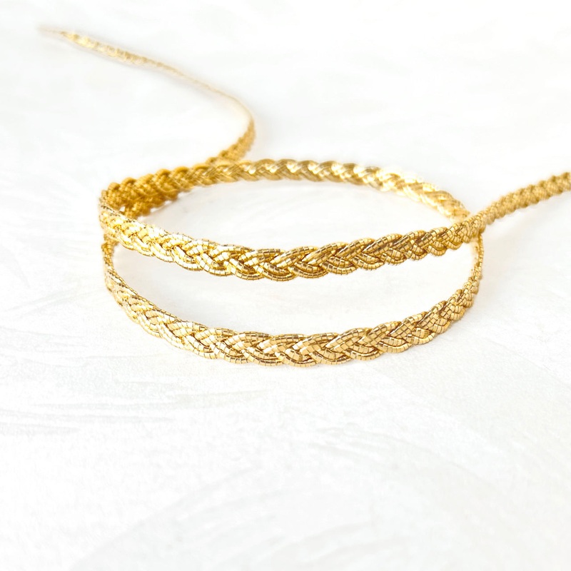 Metallic Gold Braid 1/4-Gold