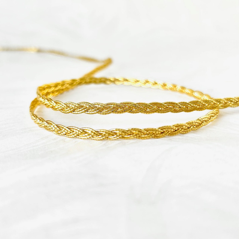Metallic Gold Braid 3/16-Gold