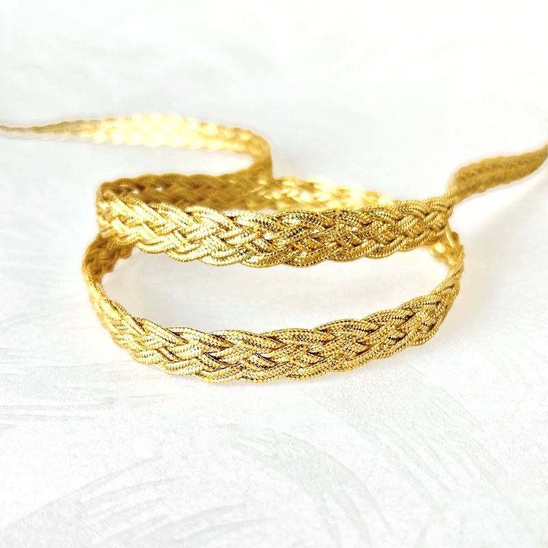 Metallic Gold Braid 3/8-Gold