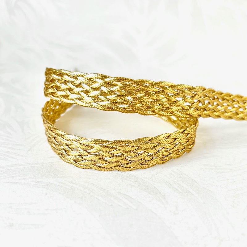 Metallic Gold Braid 5/8-Gold