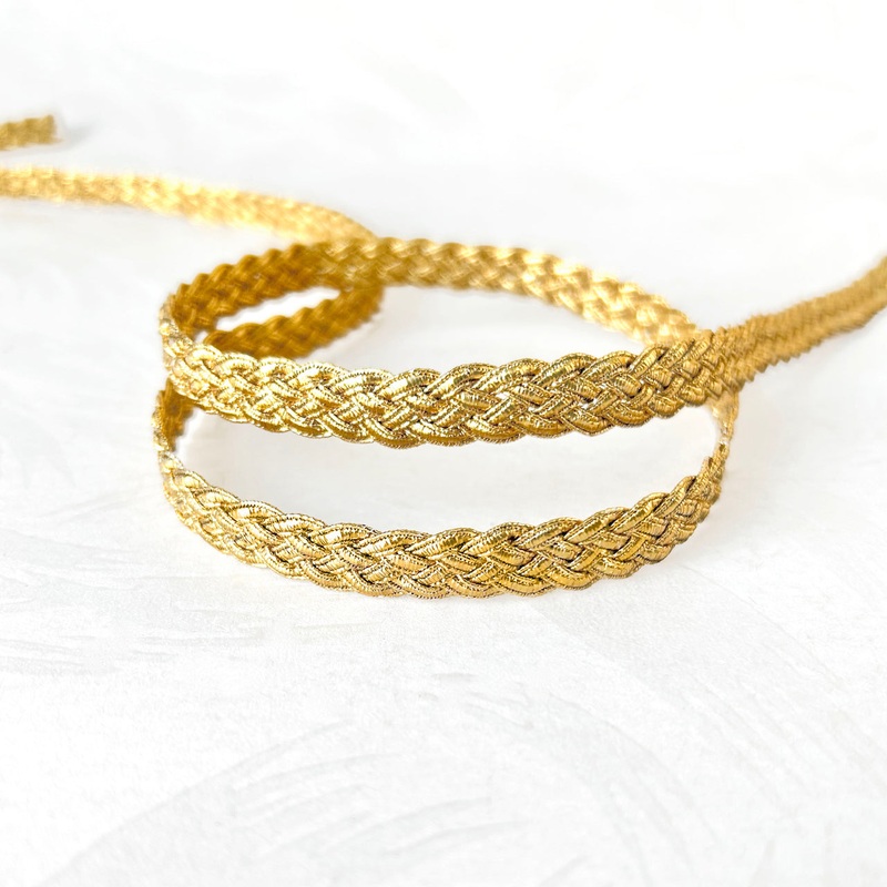 Metallic Gold Braid 7/16-Gold