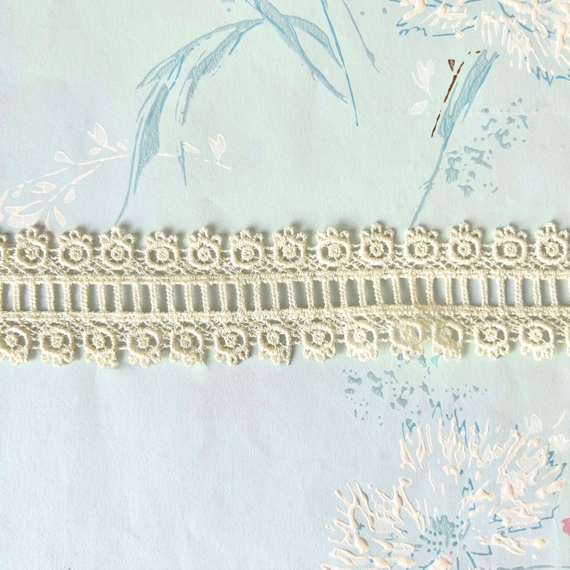 Pale Yellow Venice Lace with Entredeux