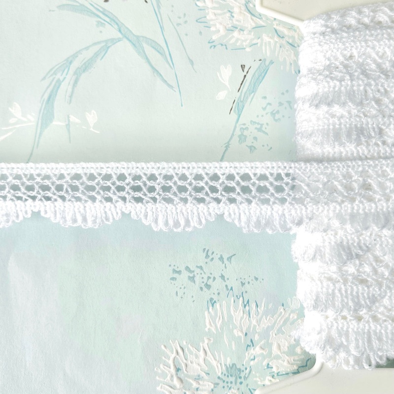 Scalloped Cluny Lace-White-By the Yard & 36 Yard Board