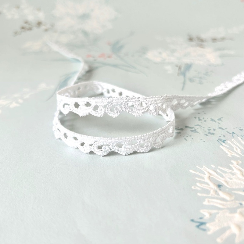 White Venice Lace-White