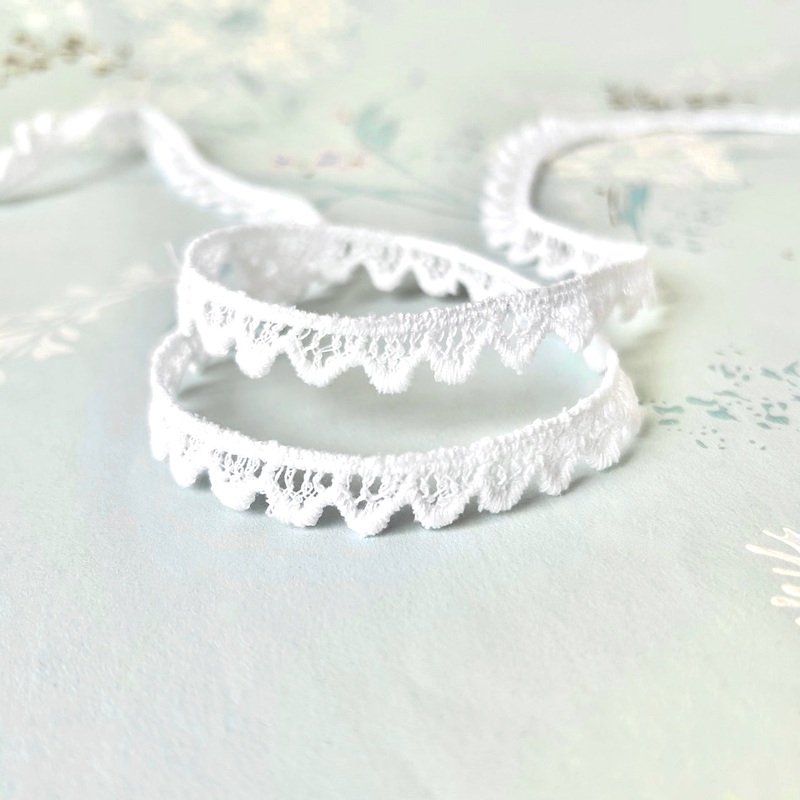 White Venice Lace-White-By the Yard & 50 Yard Roll