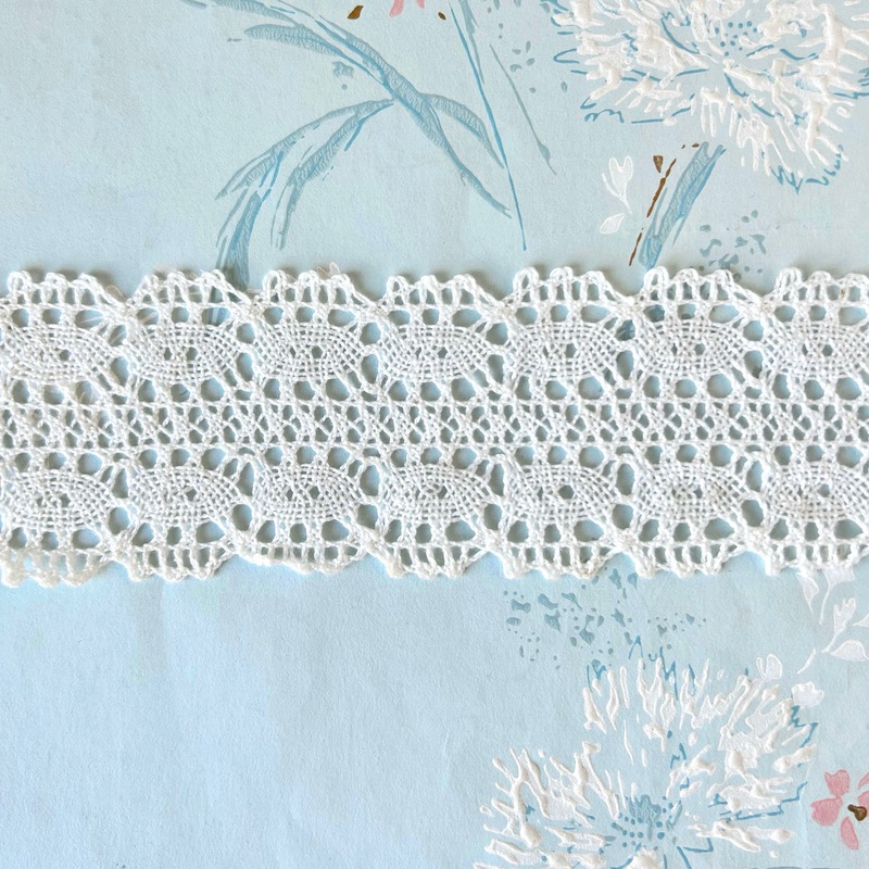 Wide Cotton Cluny Lace-Off-White-By the Yard & 36 Yard Board