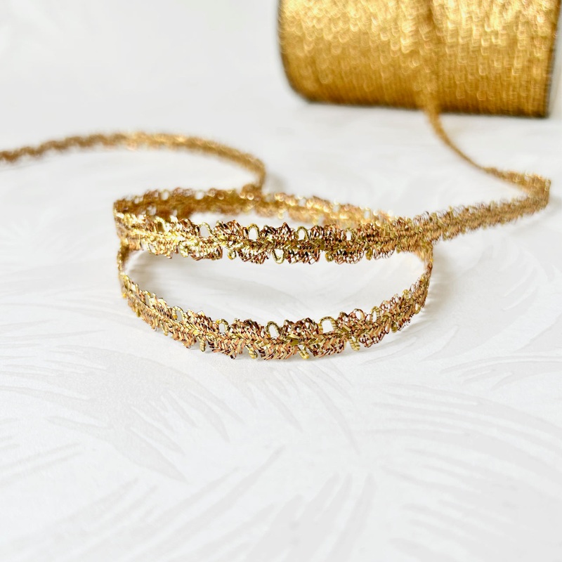 Metallic Loop Braid-Gold & Copper