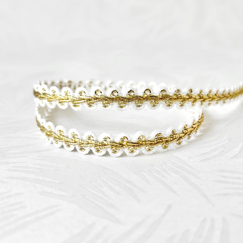 Metallic Scroll Gimp Braid-Gold-By the Yard & 36 Yard Board