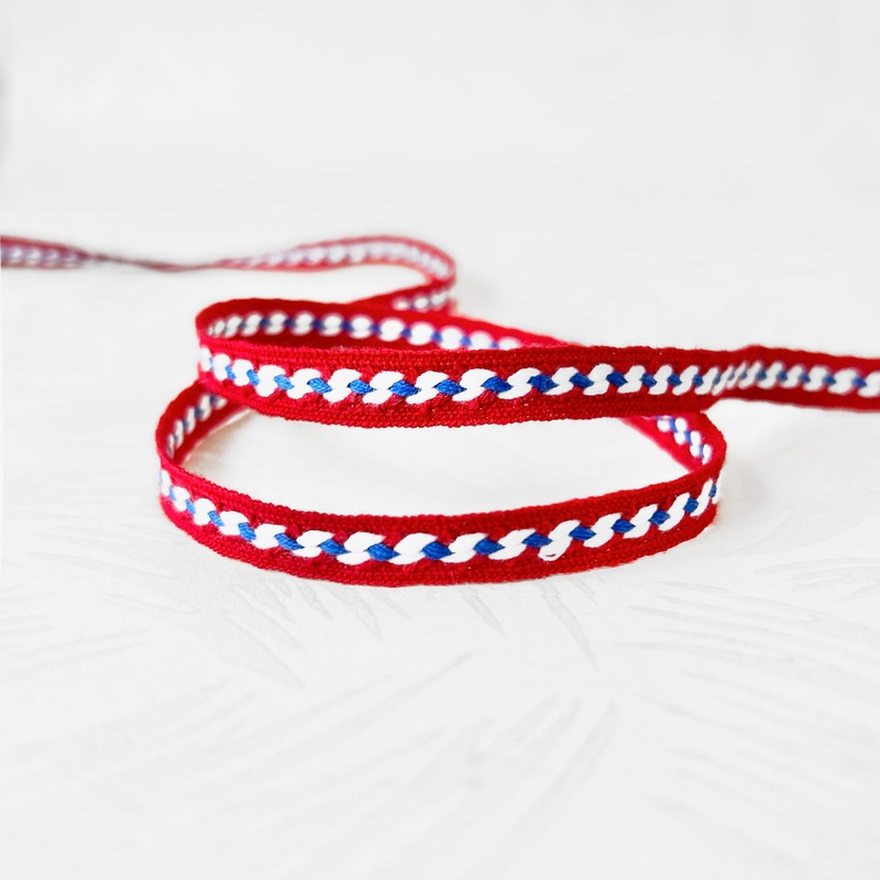 Red, White & Blue Braid-Red White & Blue