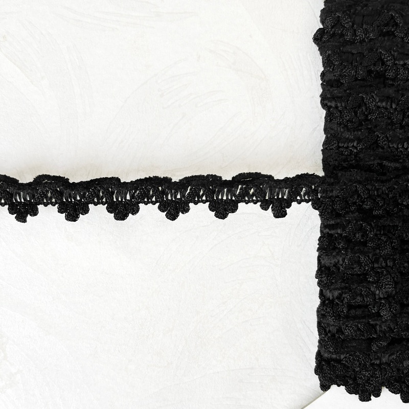 Chenille Edge Scallop Loop Braid