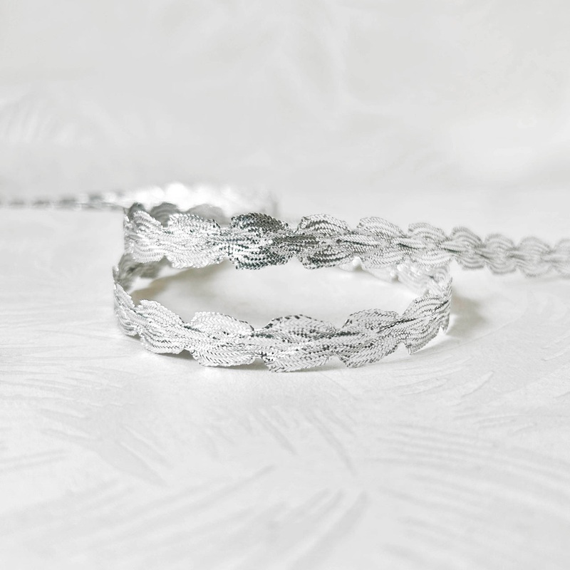 Double Scalloped Edge All Metallic Braid