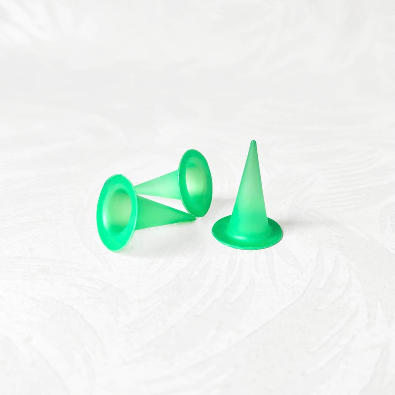 Green Witches Hats-Green