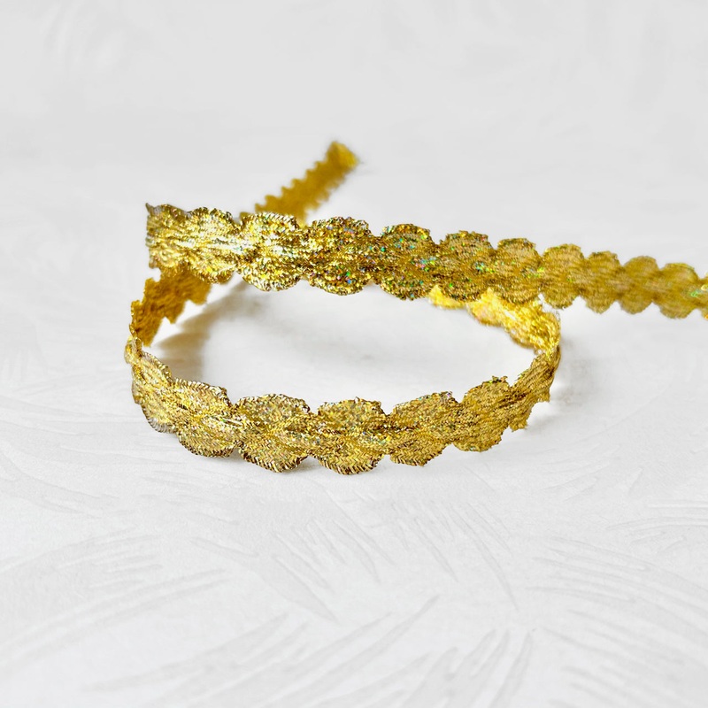 Holographic Double Scalloped Edge Braid