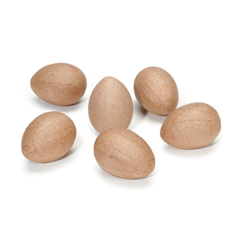 Kraft Paper Mach Eggs-Egg - 2-1/2"