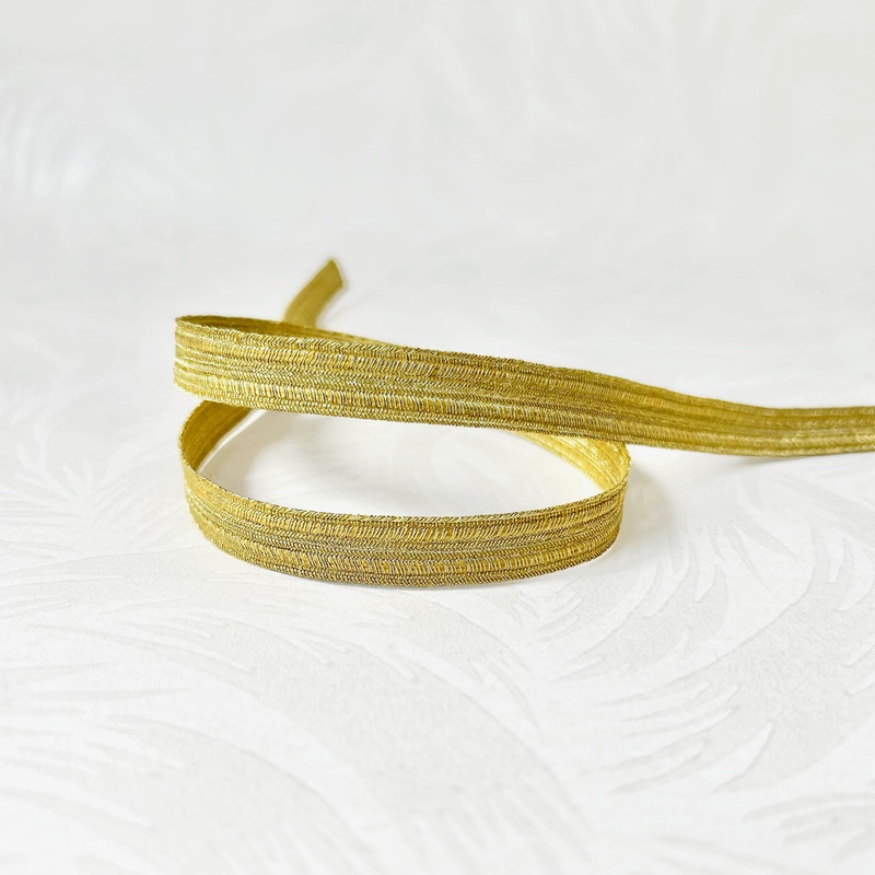 Metallic Gold Flat Braid-Gold-By the Yard & 36 Yard Board