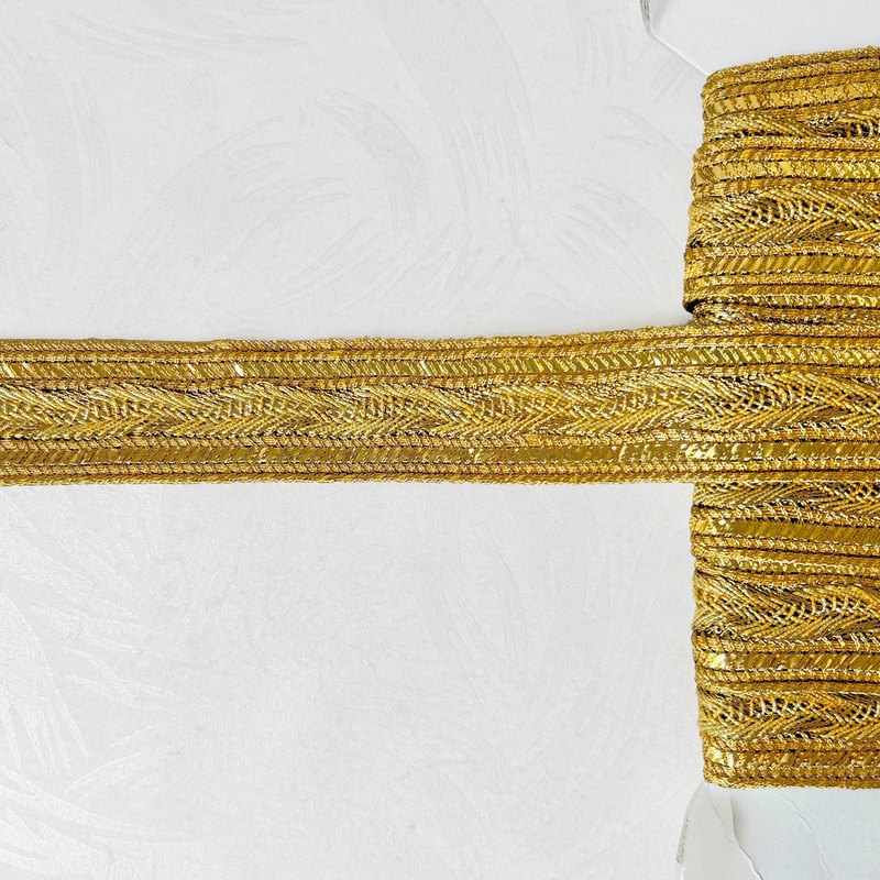 Metallic Weave Braid-Gold-By the Yard & 36 Yard Board