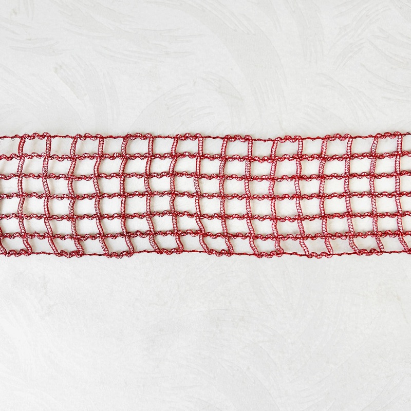 Metallic Wired Mesh Lattice Braid