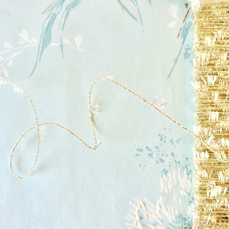 Micro Eyelash Fringe-Gold & Iridescent