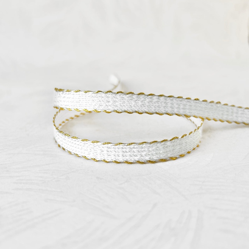 Rayon Braid with Gold Stitching