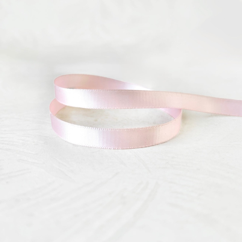 Ribbed Satin Ribbon-Pink