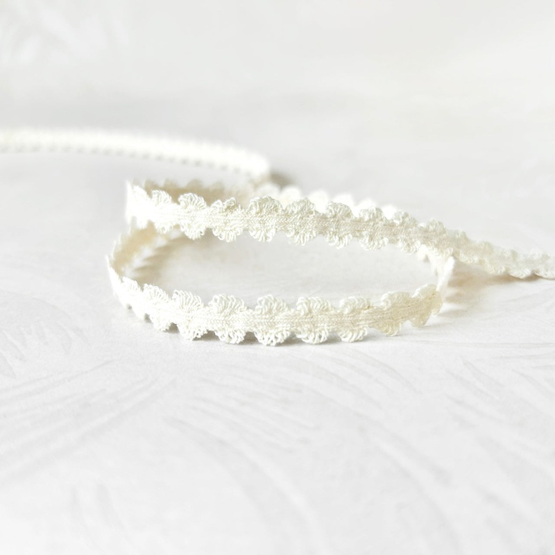 Scalloped Lacy Braid-Natural-By the Yard & 144 Yard Roll