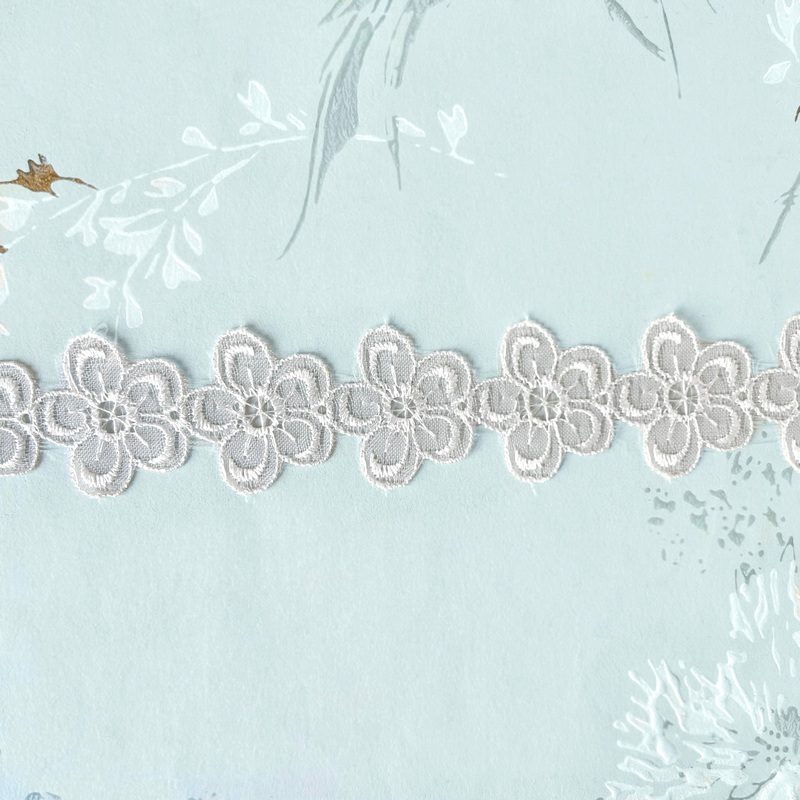 Sheer Floral Lace-Sheer White