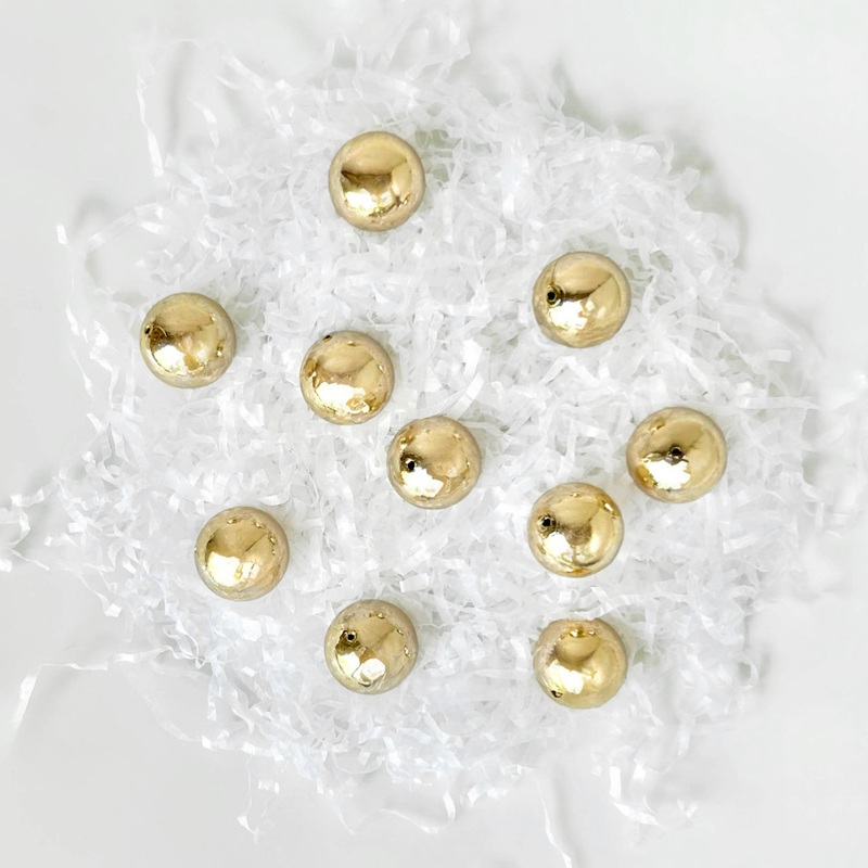 Solid Lata Beads-Light Gold