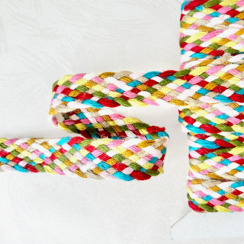 Basket Weave Braid-Multicolor