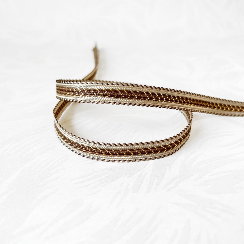 Metallic and Rayon Laced Edge Braid