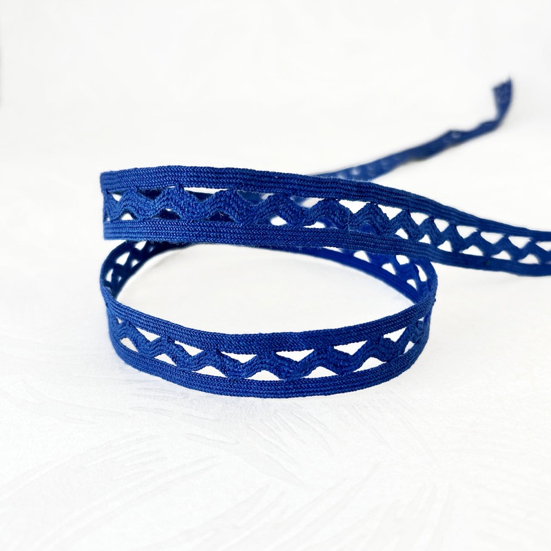 Rick Rack Center Braid-Royal Blue-By the Yard & 144 Yard Roll