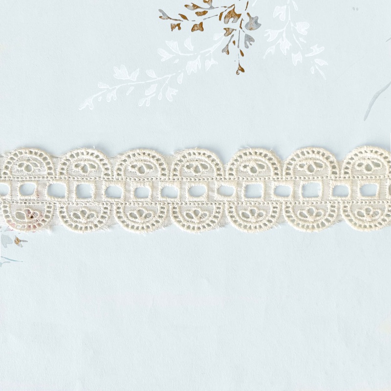 Scalloped Insertion Eyelet Lace