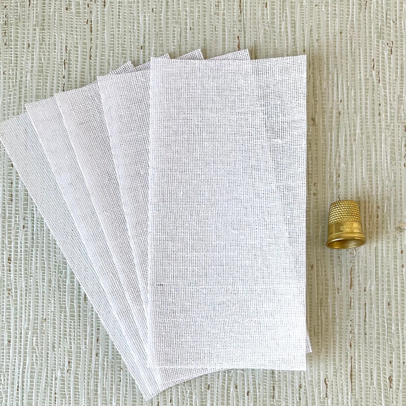 Stiff Buckram Piece-3" x 6" - 5 pc