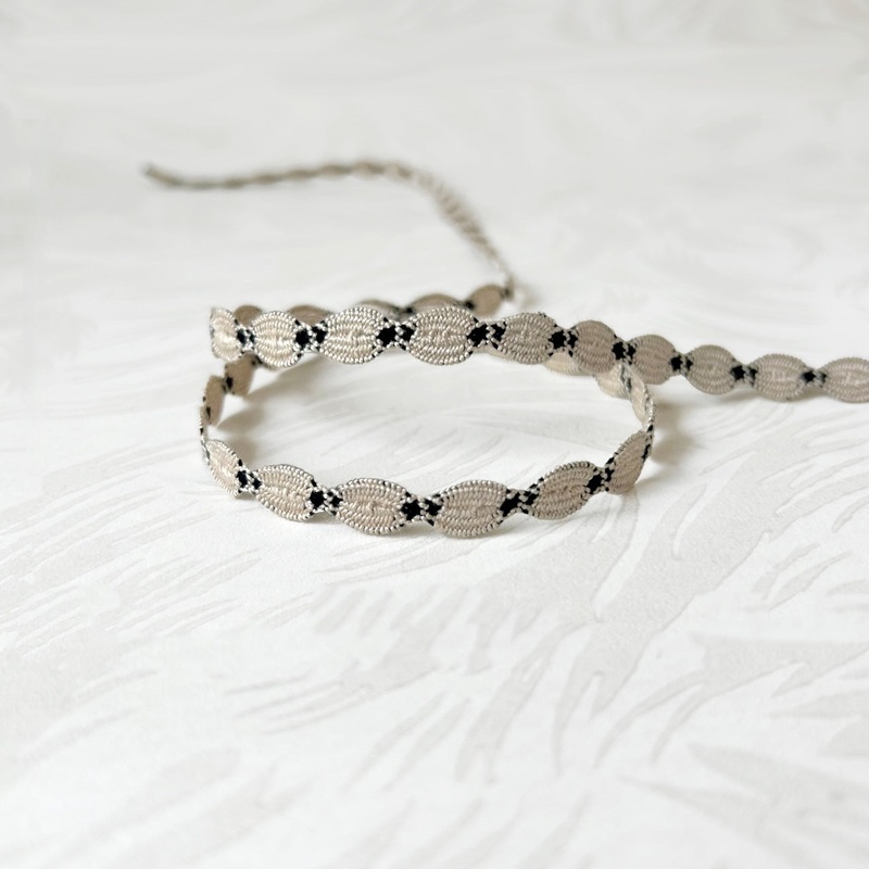 Woven Oval Braid-Taupe