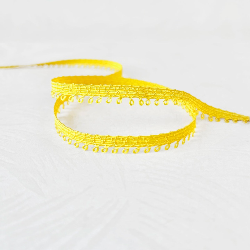 Yellow Picot Edge Trim-Yellow