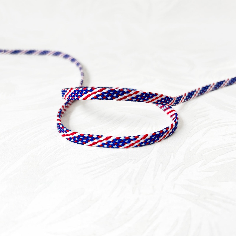 American Flag Tubular Braid-Red, White & Blue-By the Yard & 36 Yard Roll