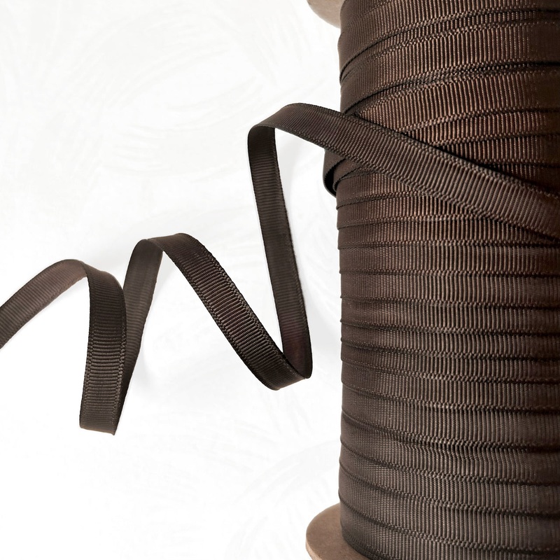 Brown Grosgrain-Brown-By the Yard & 100 Yard Roll