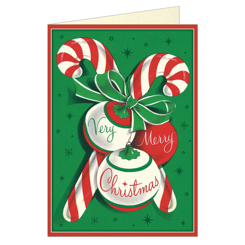 Christmas Card by Cavallini, Very Merry Christmas