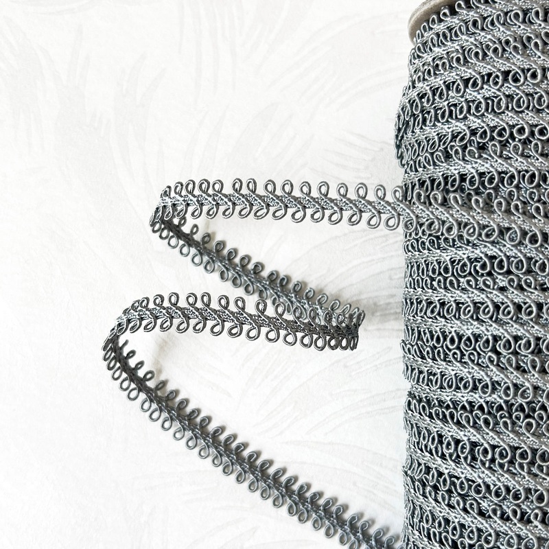 Dark Gray Loop Braid-Dark Gray