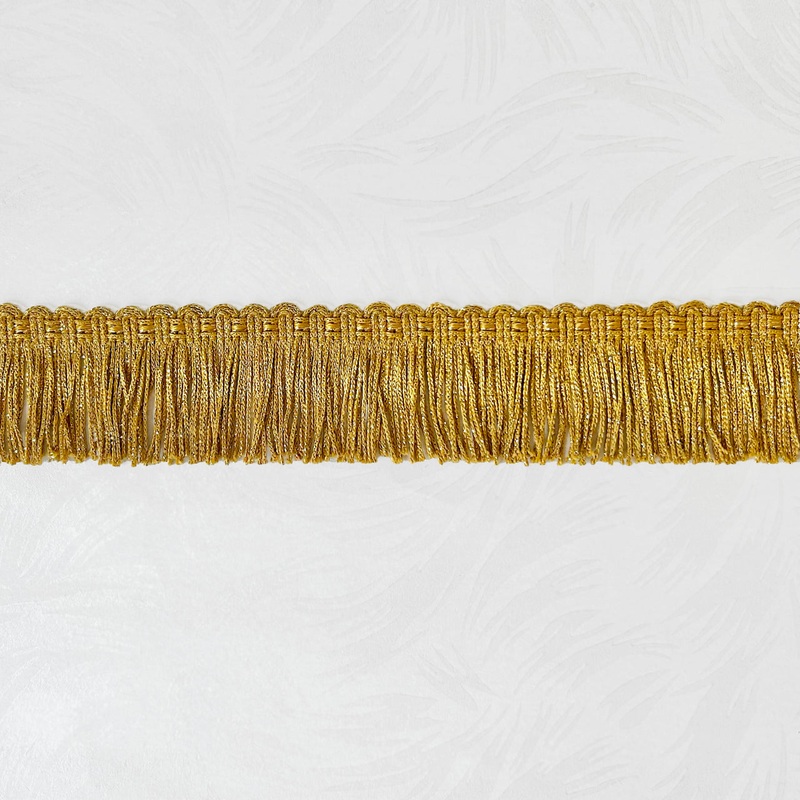 Metallic Chainette Fringe 2-Gold
