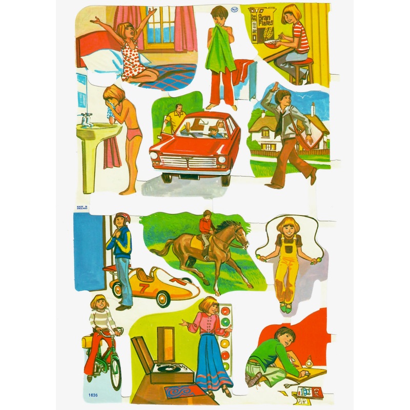 Scrapbook Pictures, Children Playing