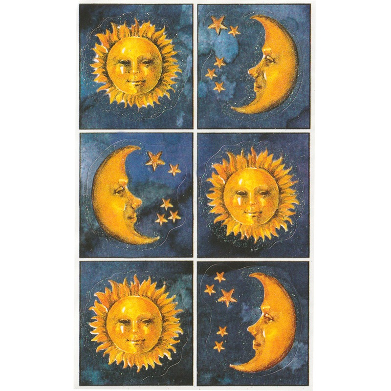Sun & Moon Glitter - Stickers