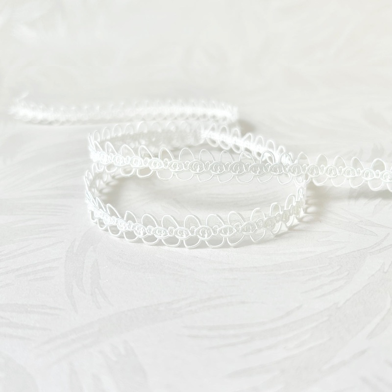 White Gimp Braid-White
