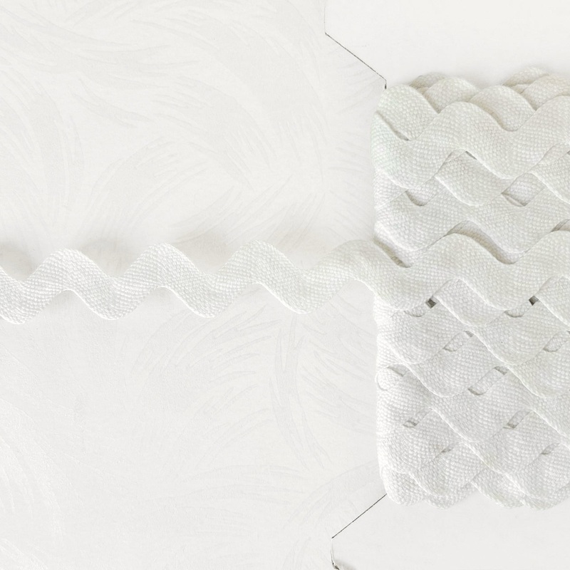 White Jumbo Rick Rack-White