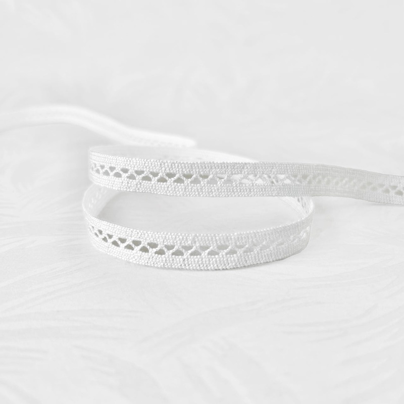 White Open Zig Zag Center Tape