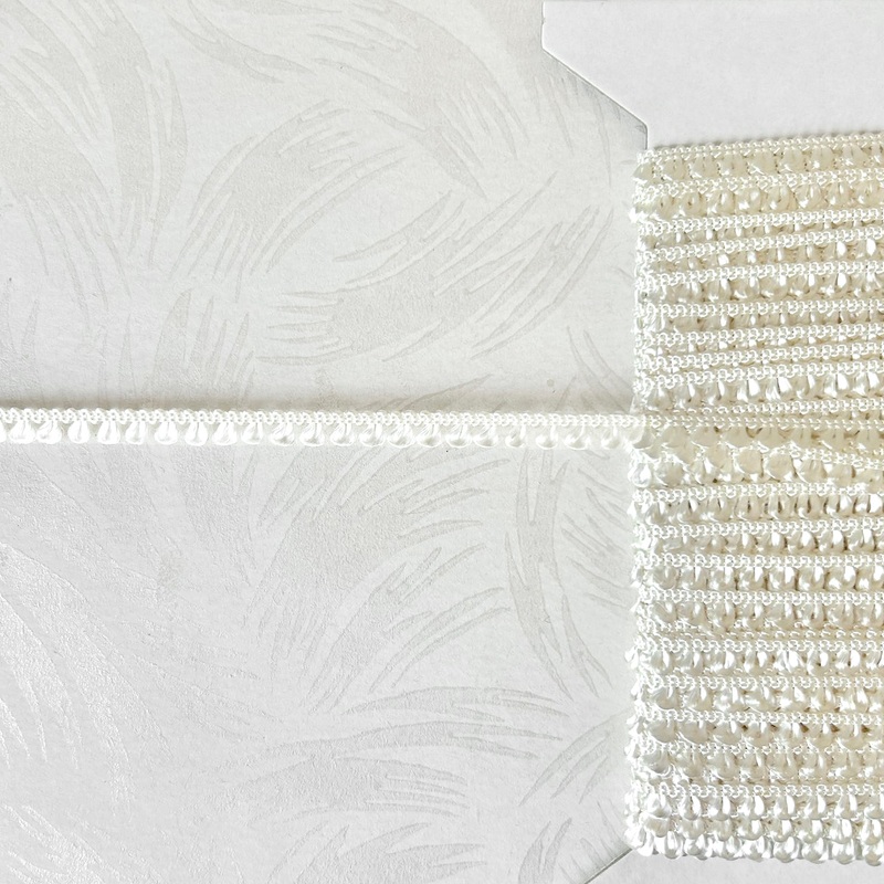 White Picot Edge Trim-White-By the Yard & 36 Yard Board