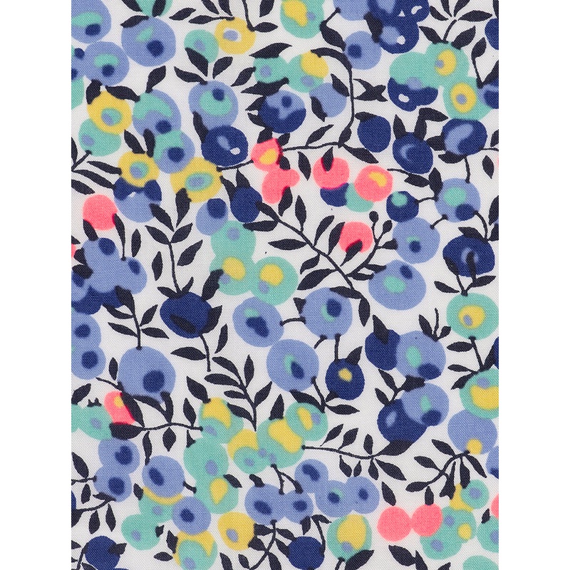 Wiltshire Blue Turquoie Neon - Liberty of London Cotton Tana Lawn - Half Yard