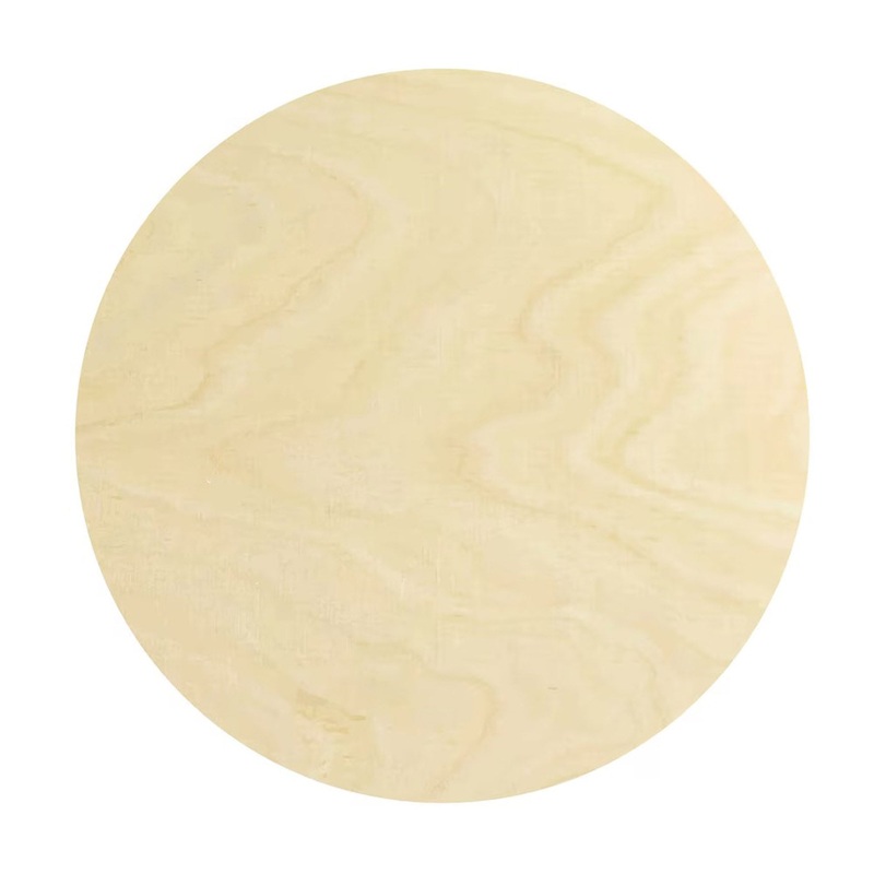 Wood 3 Inch Simple Circle Shape