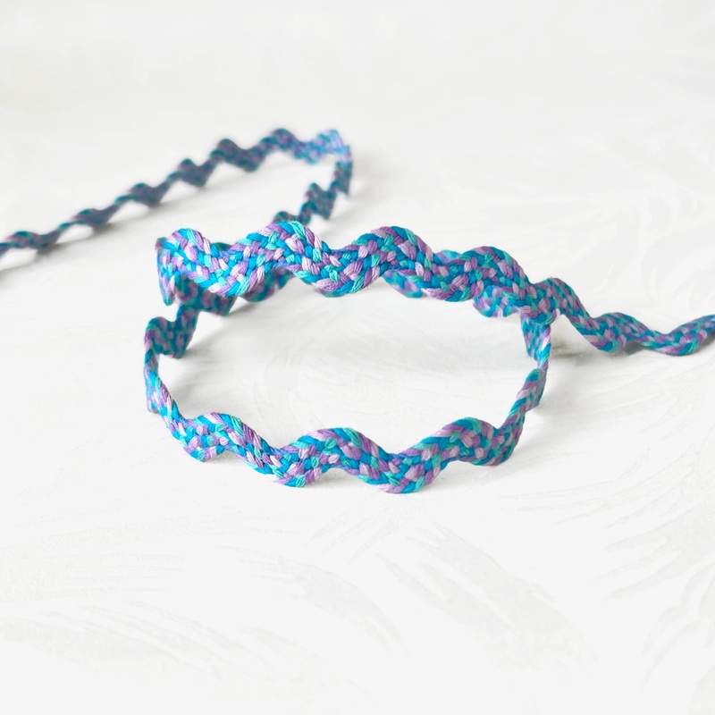 Braided Rick Rack-Blues & Purples