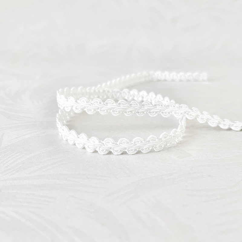 Bright White Gimp Braid-Bright White