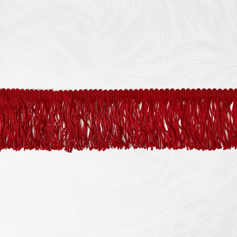 Chainette Fringe 2-3/4-Red